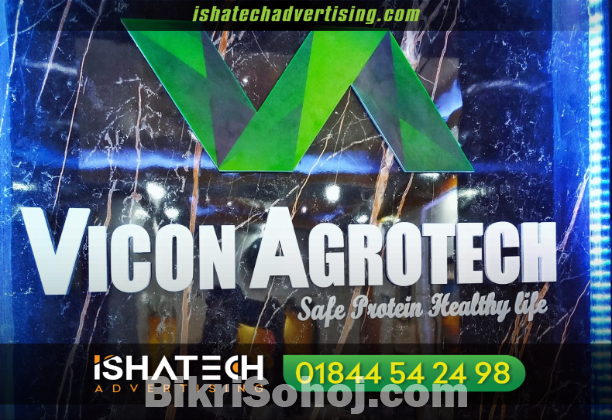 Custom LED Backlit Letters 3D Logo Laser Cut Metal Steel